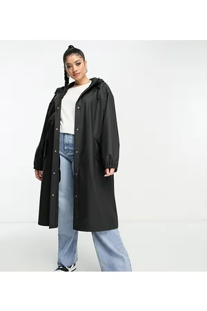 ASOS ASOS DESIGN Curve – Gummierter Parka in
