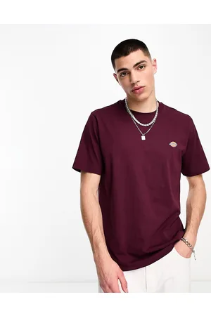 Dickies – Mapleton – T-Shirt in Kastanienbraun mit kleinem Logo