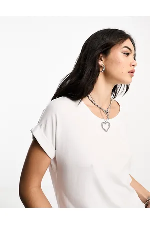 ONLY – Weiches T-Shirt in mit Rundhalsausschnitt