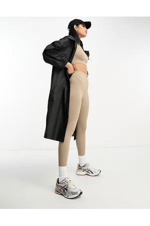 ASOS – Langer, gummierter Regenparka in