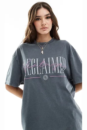 Reclaimed – Verwaschenes Oversize-T-Shirt mit Logo