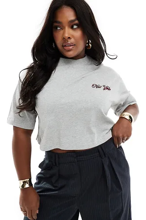 4th & Reckless – Exklusives T-Shirt in mit „New York“-Stickerei und kurzem Schnitt