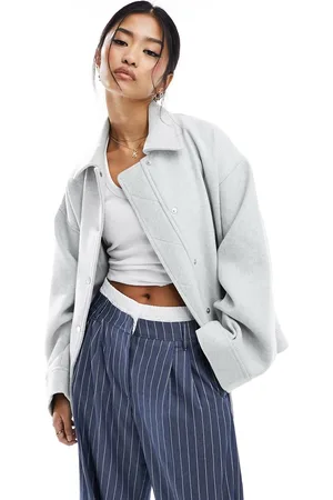 ASOS – Bomberjacke aus Wollmix in