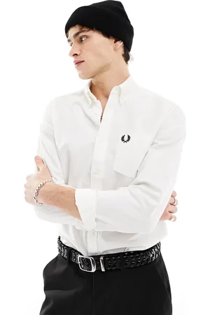 Fred Perry – Weißes Oxford-Hemd
