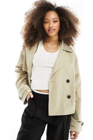 JJXX – Kurz geschnittener Trenchcoat in Beige