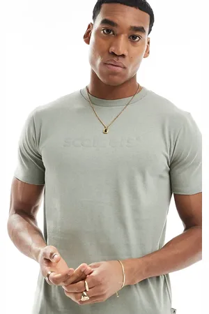 SCALPERS – T-Shirt in hellem Khaki