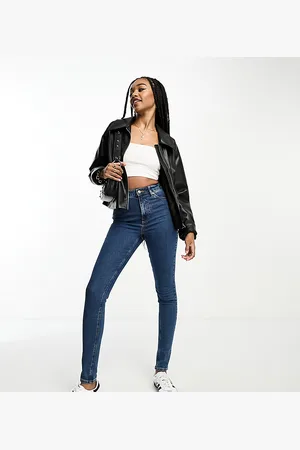 ASOS ASOS DESIGN Tall – Skinny-Jeans in Mittelblau