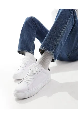 Tommy Hilfiger – Sneaker aus weißem Leder mit Decksohle