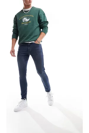 New Look – Enge Jeans in mittelblauer Waschung