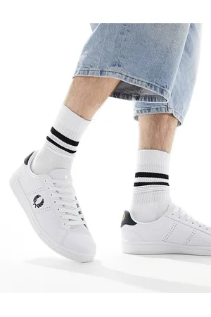 Fred Perry – B6312 – Weiße Leder-Sneaker