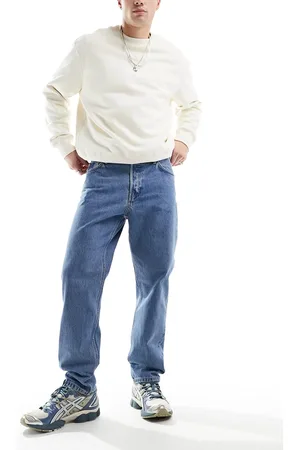 Weekday – Barrel – Lockere geschnittene Jeans in mit schmal zulaufendem Bein im Stil der 90er