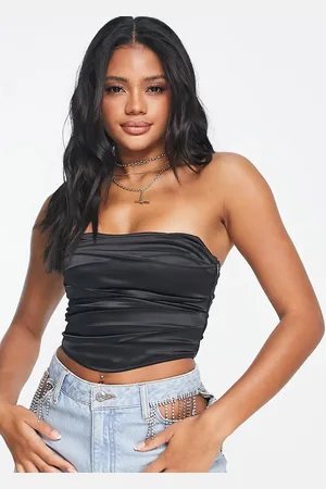 ASOS – Korsett-Oberteil aus elastischem Satin in