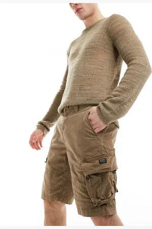 Superdry – Core – Cargo-Shorts in Hellbraun-Khaki