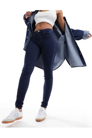 ONLY – Rain – Skinny-Jeans in dunkler Waschung