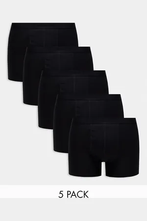 ASOS – 5er-Pack Unterhosen aus Baumwolle in