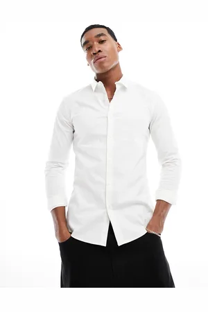 New Look – Langärmliges Muskelshirt aus Popeline in