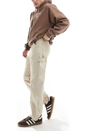 JACK & JONES – Locker geschnittene Jeans im Zimmermann-Stil in Beige