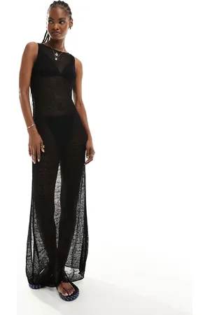 Weekday – Sylvie – Transparentes Pointelle-Maxikleid in