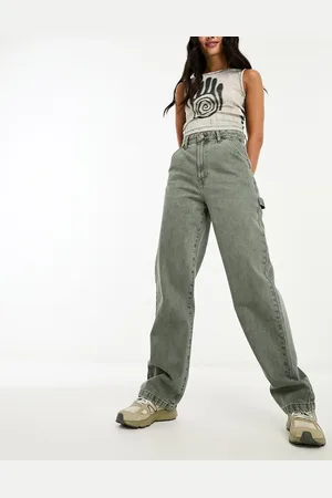 Cotton On Cotton On – Carpenter-Jeans in Rauchgrün