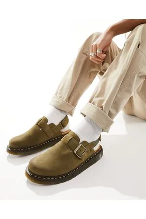 Dr. Martens – Jorge II – Wildleder-Mules in Khaki