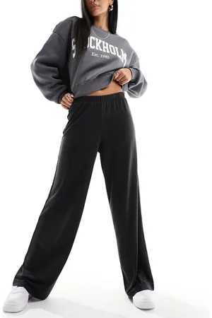 Monki – Lässige, weiche Hose in mit geradem Schnitt