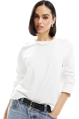 SELECTED Femme – Langärmliges, kastiges Shirt in