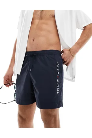Tommy Hilfiger – Original – Halblange Badeshorts in mit Kordelzug
