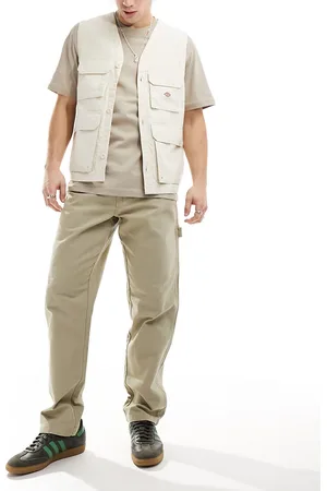 Dickies – Duck – Leinenhose im Zimmermann-Stil in Wüstensand