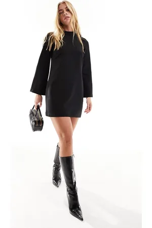 Closet – Langärmliges, hochgeschlossenes Minikleid in