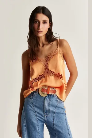 SCALPERS – Camisole aus Satin in mit Lochmuster