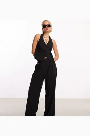 COLLUSION – Elegante Hose in mit weitem Bein und elastischem Bund, Kombiteil