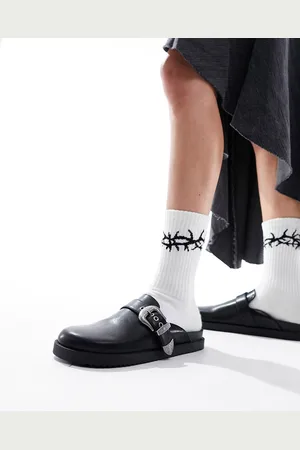 Pull&Bear – Clogs in mit Westernschnalle
