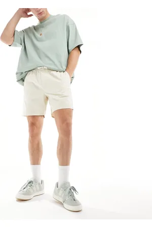 Weekday – Olsen – Shorts in Beige mit normalem Schnitt