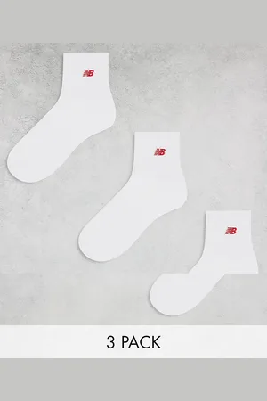 New Balance – 3er-Pack mittelhohe Socken in mit rotem Logo