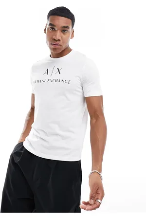 Armani Exchange – T-Shirt in mit Brust-Logo und schmalem Schnitt