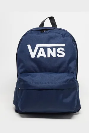 Vans – Old Skool – Rucksack in Dunkelblau mit Print