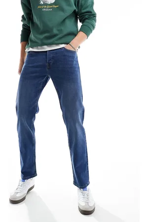 JACK & JONES – Mike – Tapered Fit Jeans in Mittelblau