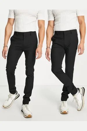 Topman – 2er-Pack elegante Hosen mit sehr engem Schnitt in