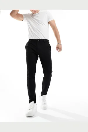 JACK & JONES – Intelligence Marco – Elegante, schwarze Hose in schlanker Passform