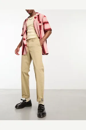 GANT – Normal geschnittene Chinohose aus Twill in Khaki-Beige