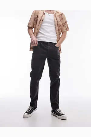 Topman – Schmal zulaufende Jeans in verwaschenem