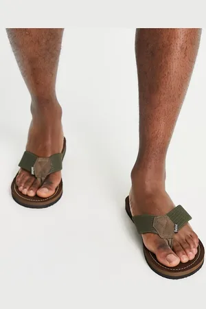 Barbour – Toeman – Strandsandalen in Olivgrün