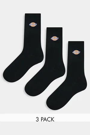 Dickies – Valley Grove – 3er-Multipack Crew-Socken in Grau