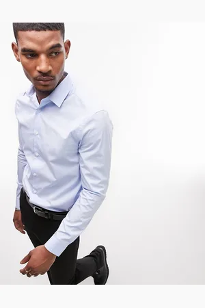 Topman – Langärmliges, elegantes Stretch-Hemd in enger Passform in
