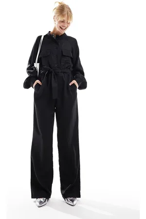 Pretty Lavish – Utility-Jumpsuit in mit Ballonärmeln