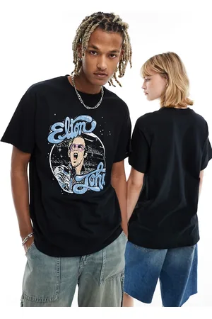 Reclaimed – Lizenziertes Unisex-T-Shirt in mit „Elton John“-Print