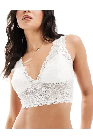 ONLY – Kurzes Bustier aus Spitze in