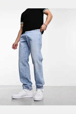 Only & Sons – Edge – Gerade geschnittene Jeans in heller Waschung