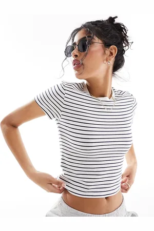 Abercrombie & Fitch – T-Shirt in mit Streifen