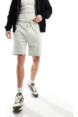 Brave Soul – Jersey-Shorts in Hellgrau